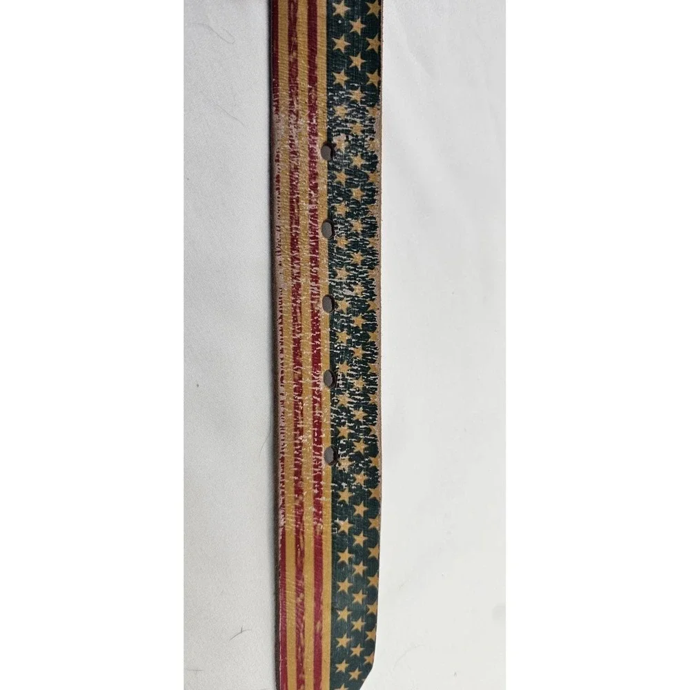 Blazin Roxx‎ Red White Blue Stars Leather Belt S 27-30